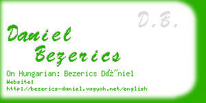 daniel bezerics business card